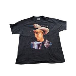Vintage Garth Brooks Black Tour Shirt Fresh Horses Adult XL XC!! Fast Ship!!